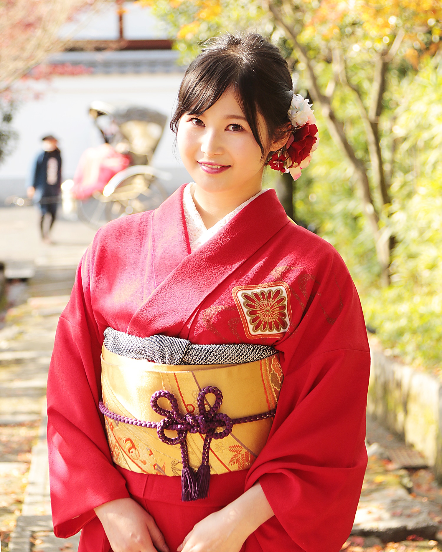 自然なプロフィール写真の撮影例